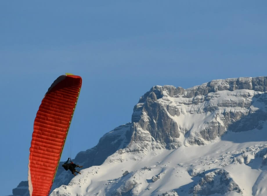 Winter Paragliding